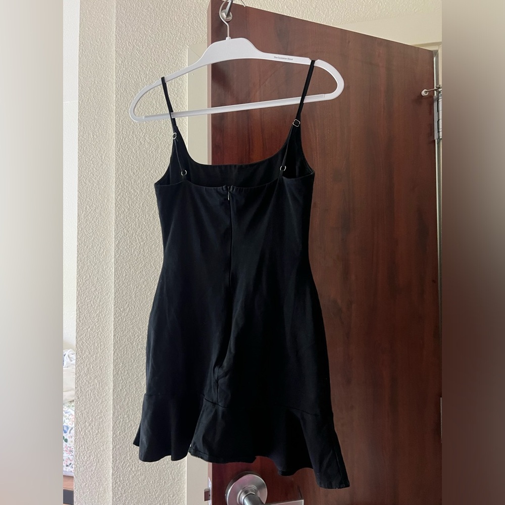 Princess Polly Black Kiribati Ruffle Mini Dress 4 - Picture 5 of 6